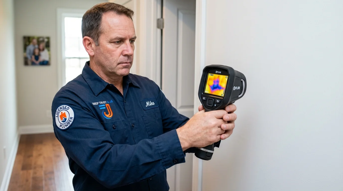 Thermal imaging leak detection by Johns Plumbing LLC in Ontonagon